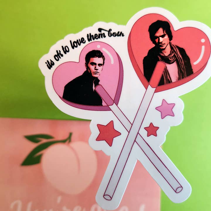 The Gilded Prose - Wholesale Sticker - The Vampire Diaries Stefan & Damon Salvatore Sticker