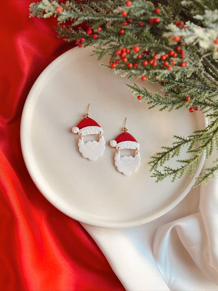 Pendientes navideños | pendientes de arcilla | pendientes de Papá para venta al por mayor de Made For More