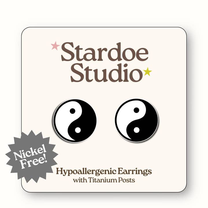 Yin and Yang Earrings for wholesale by Stardoe Studio
