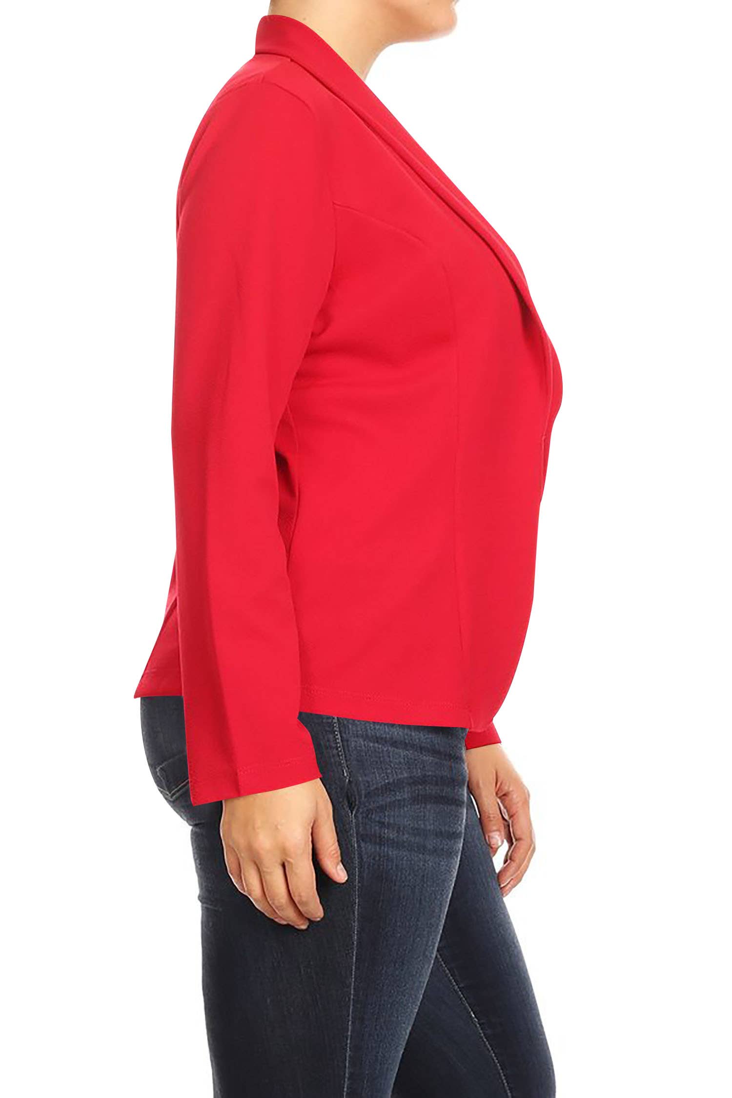 MOA COLLECTION - Wholesale Blazer - Women's - Plus Size Casual Open Front Office Work Wear Blazer Jacket61