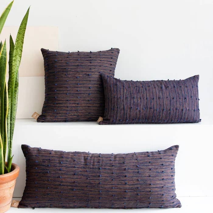 Pana Pillows - Navy & Cayenne for wholesale by The Global Trunk