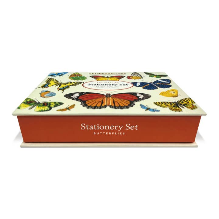 Bobangles - Wholesale Stationery/Notecard Set - Cavallini Stationery Set - Butterflies