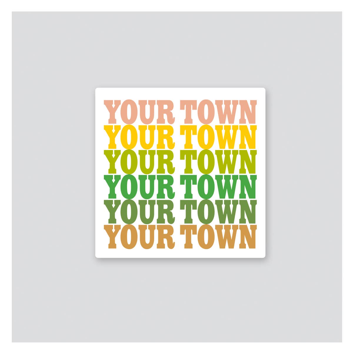 Rock Scissor Paper - Wholesale Sticker - Personalized City Sticker - Supergraphics repeat name drop4