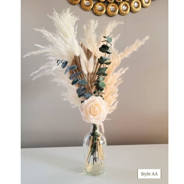 Pampas Design - Venta al por mayor Flores secas/prensadas - Centros de mesa para baby shower, Pink Pampas Grass