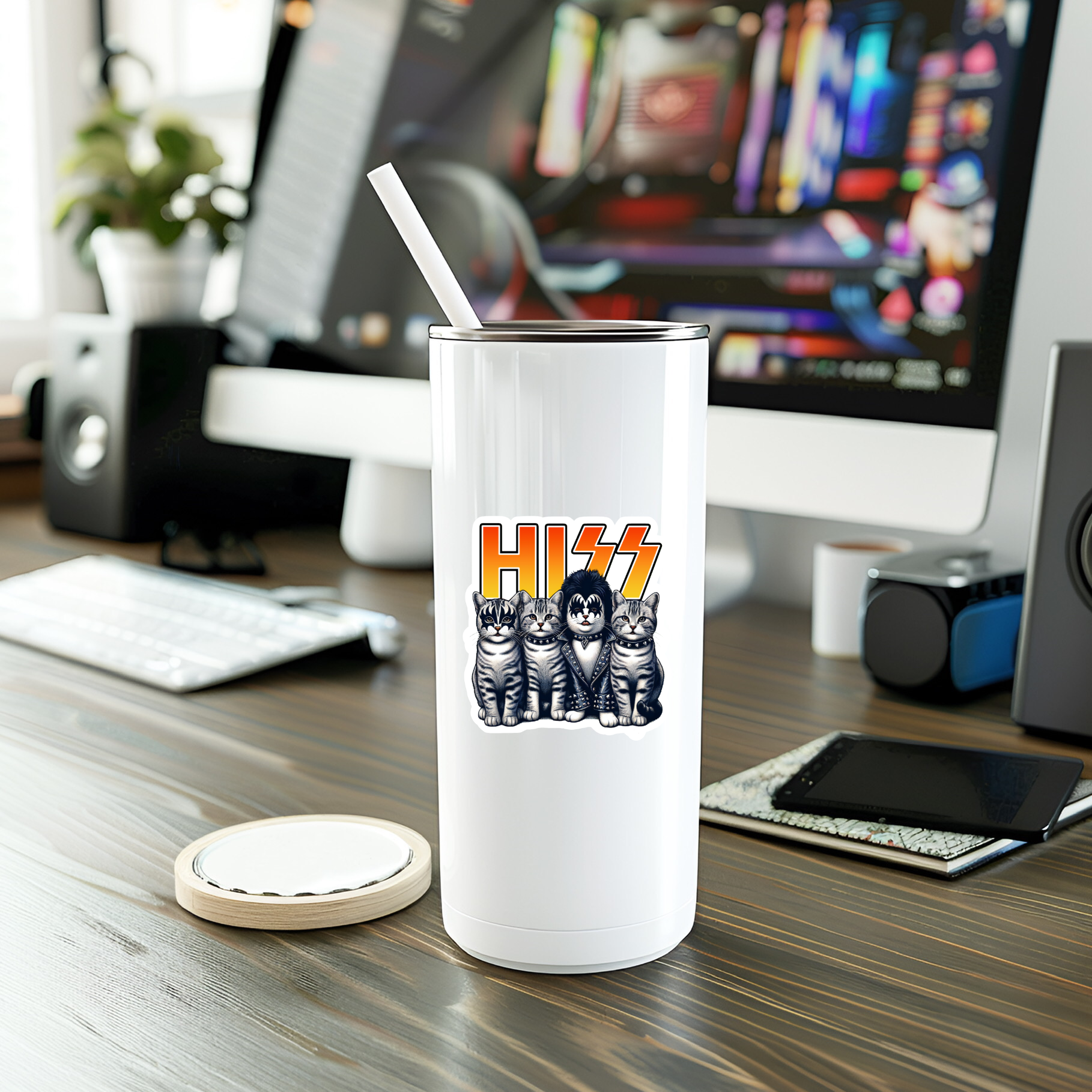 Mystical Monkey Toes - Vente Autocollant - Autocollant Funny Rocker Cats | Autocollant pour ordinateur portable | Autocollant en vinyle2