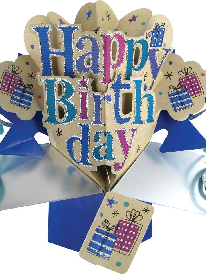 Grattis på födelsedagen - Pop-up-gratulationskort - Second Nature för wholesale av Second Nature Ltd