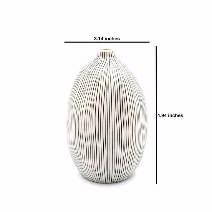 Art Floral Trading LLC - Wholesale Vase - GUGU SAG L - WO 7 Handcrafted Porcelain Bud Vase