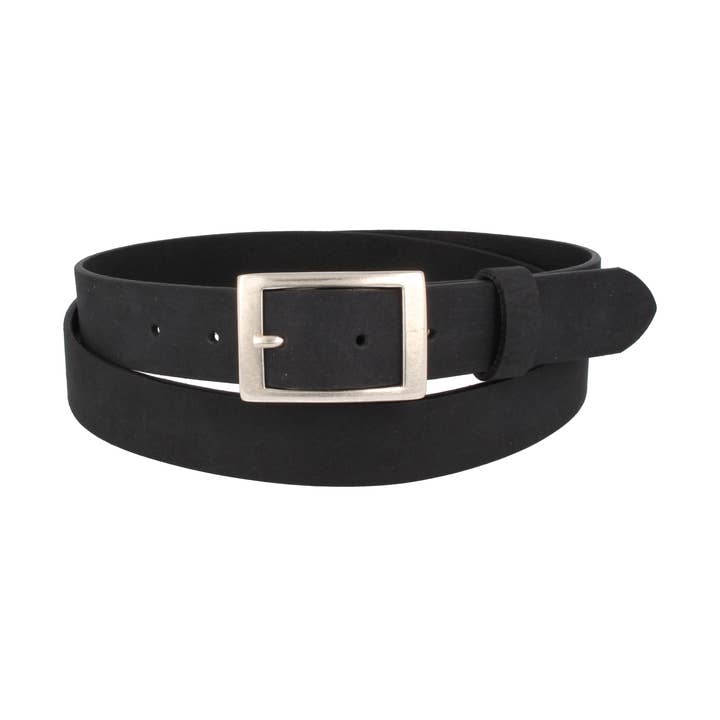 Apollo Basic Black Women's Leather Belt for wholesale by MGM Design e.K.