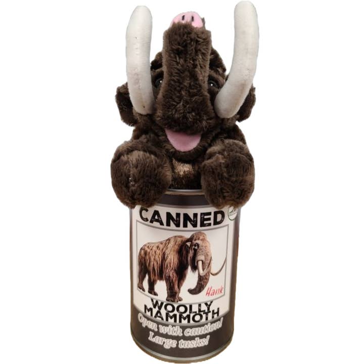 Canned Woolly Mammoth | Stuffed Animal Plush | Funny Jokes and other Purchase Wholesale mammoth. Free Returns & Net 60 Terms on Faire trending on Faire.