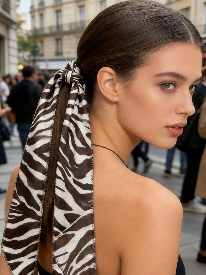 D2026-65-66-67 Band berör tryckt siden med zebramönster för wholesale av LINETA