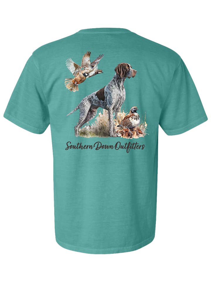 Southern Down Outfitters - Wholesale Screen Printed T-Shirt - Men's - Quail GSP Tee