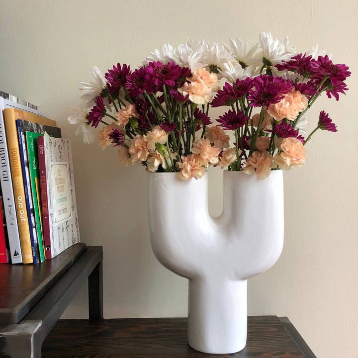 Ceramic Vase | Letter Y for wholesale by Studio Patenaude