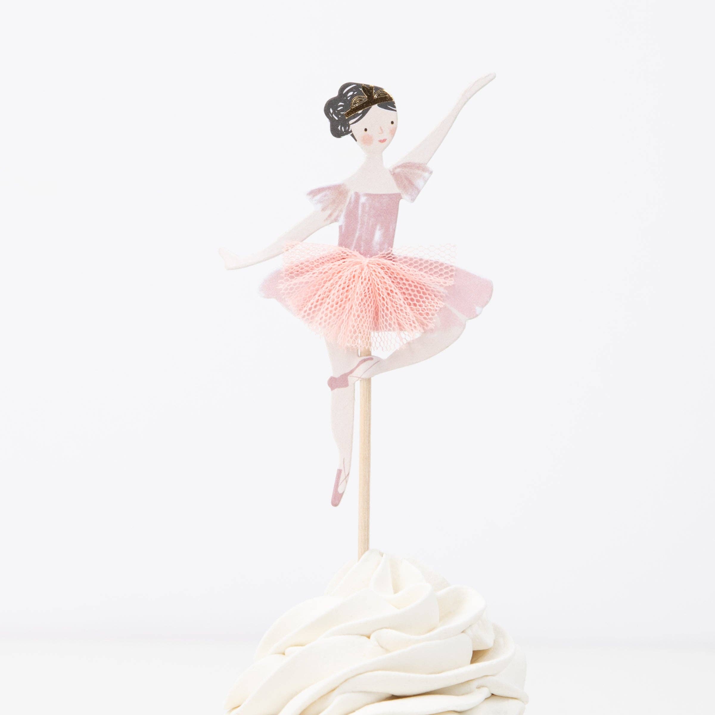 Meri Meri – wholesale Tårta/Cupcake Topper – Ballerina Cupcake Kit7