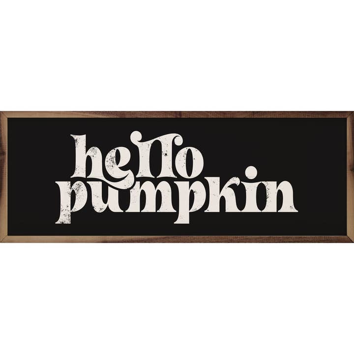 Retro Hello Pumpkin Black for wholesale by Kendrick Home