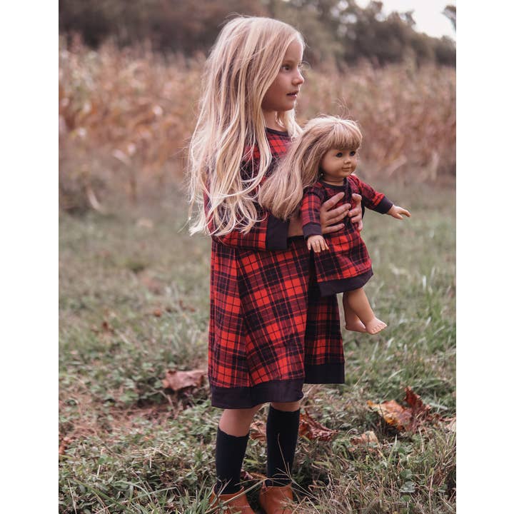 Leveret Pajamas - Wholesale Doll - Kids - Kids Girl & Doll Cotton Dress Back to School