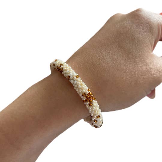 Hand-beaded bracelet from Nepal for wholesale by Beads4GoodCause