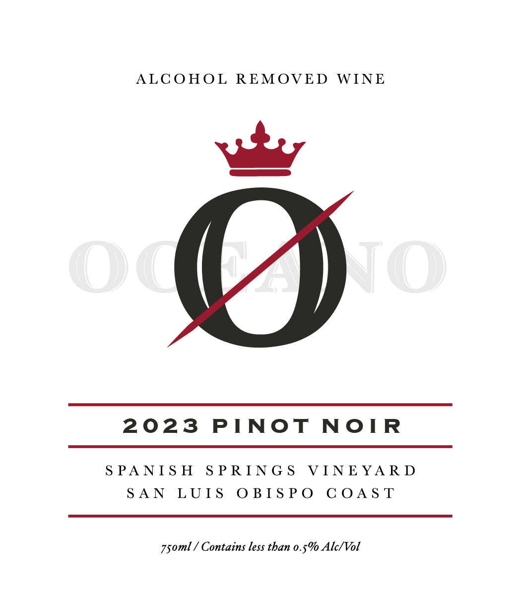 Oceano Wines - Wholesale Non-Alcoholic Spirits/Wine/Beer - 2023 Oceano Zero Pinot Noir - SOLD OUT4