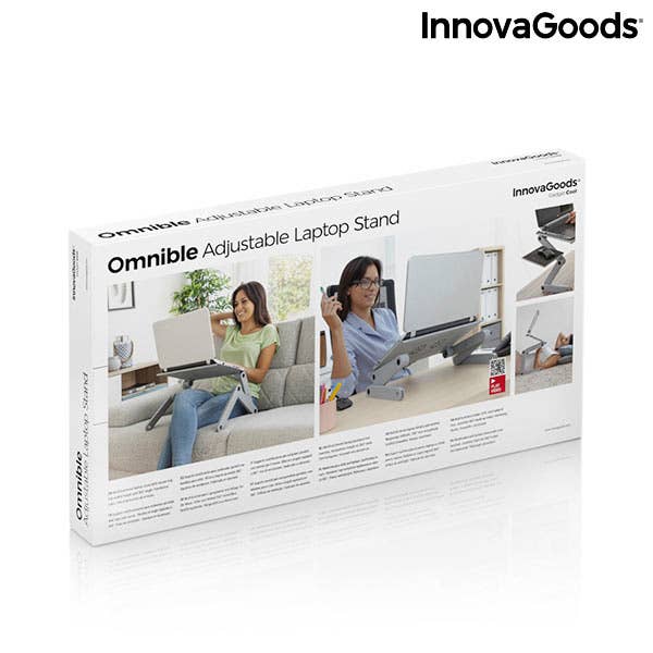 InnovaGoods - Vente Rehausseur de bureau - Table réglable multi-positions pour ordinateur portable1