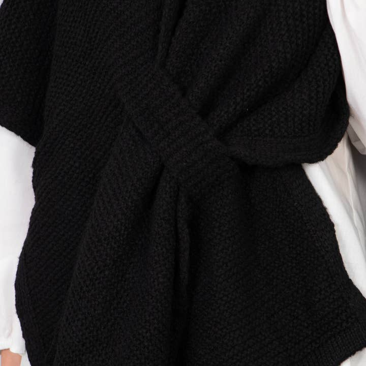 Sarta - Venta al por mayor Cárdigan - Mujer - Rosie Tuck Through Wrap, color negro