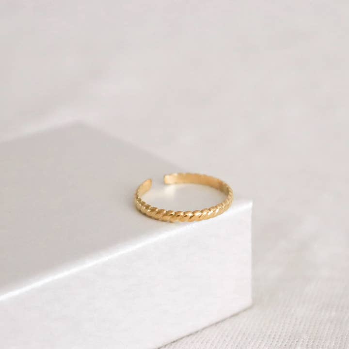 Croissant Ring - Gold & Silver for wholesale by Saint Clairmont