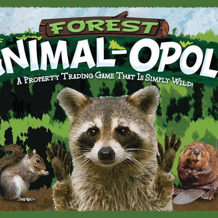 Forest Animal-Opoly Board Game, by Late for the Sky for wholesale by Outset Games and Cobble Hill Puzzles