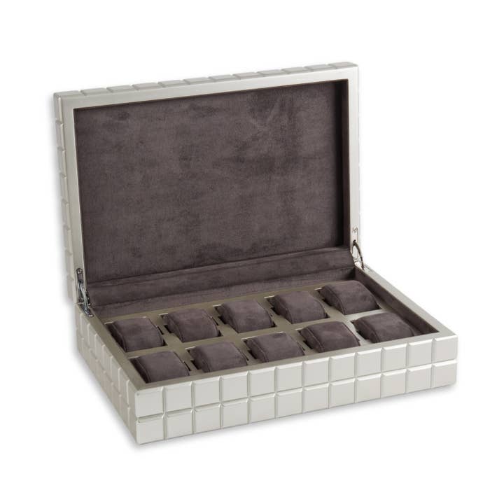 BeyBerk International - Wholesale Jewelry Box/Organizer - Bogota Cube Design Ten Watch Case1