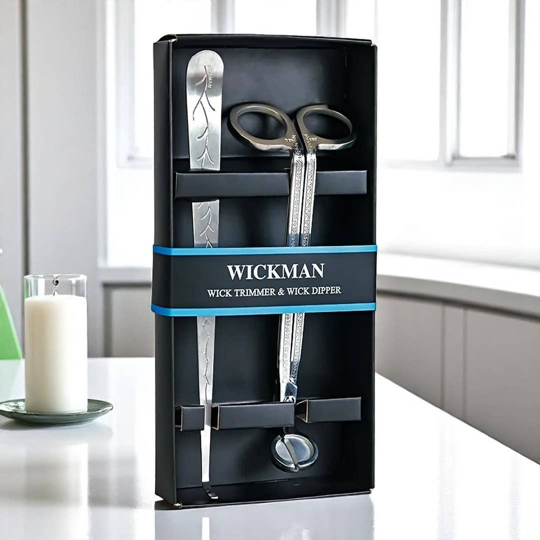 Wickman Products - Venta al por mayor Cortador de mechas - Set de regalo con recortador y sumergidor de mechas para velas3