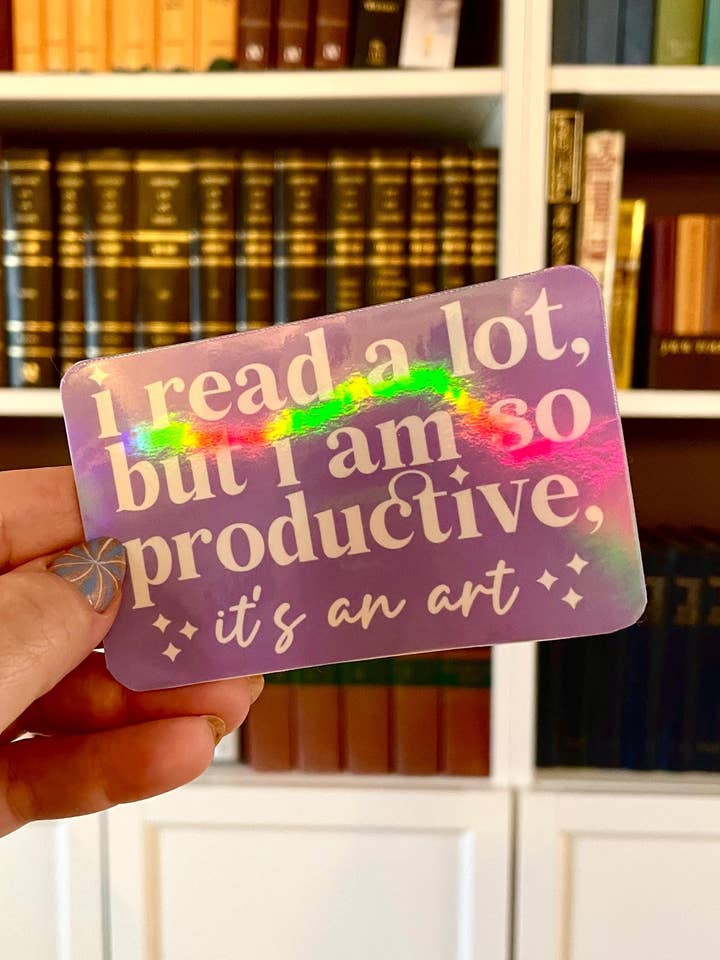 Adesivo "Leggo Molto" per la vendita all'ingrosso da parte di Steele Creative Co