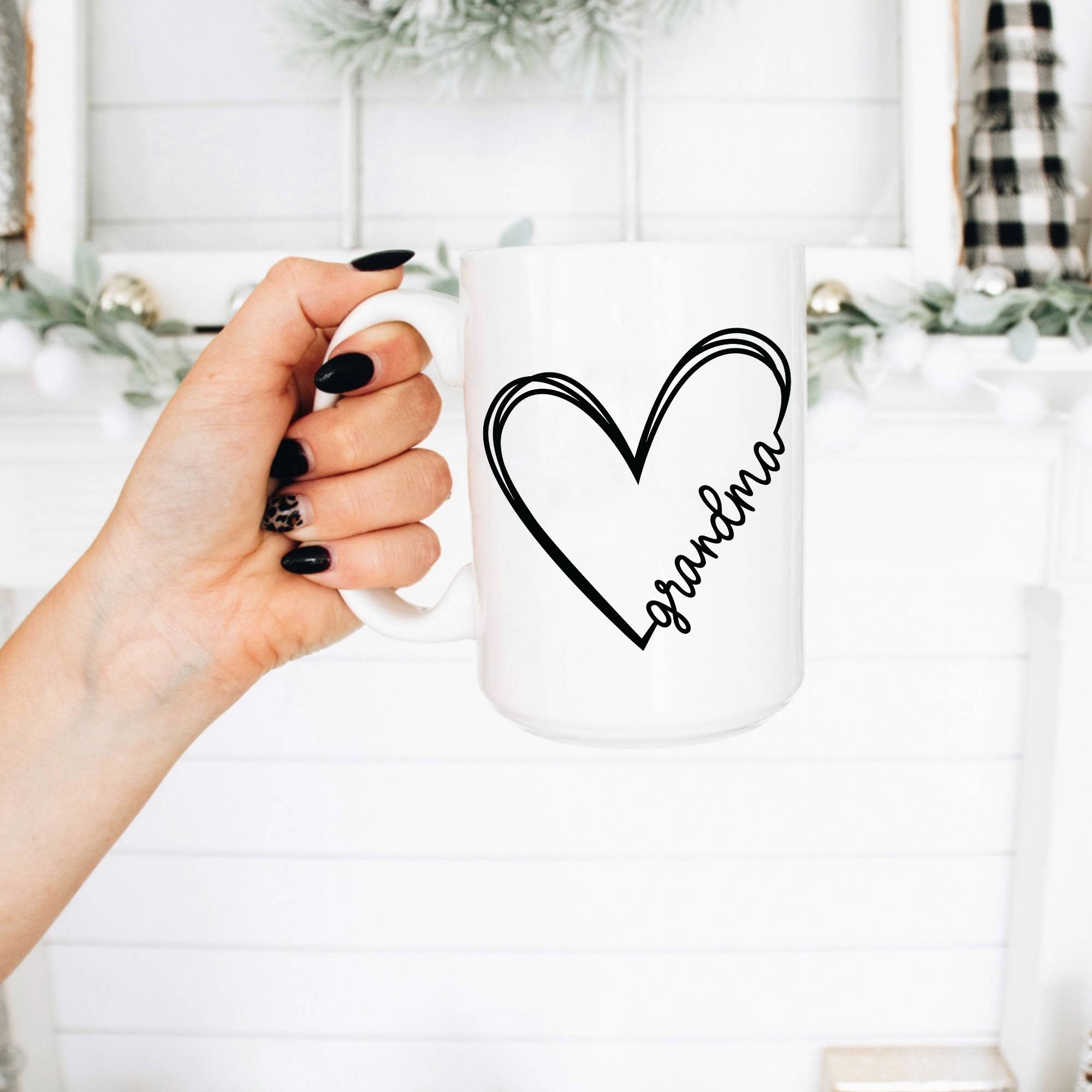 Boho Sips - Wholesale Coffee Mug - Grandma Coffee Mug, 15 ounce Coffee Cup