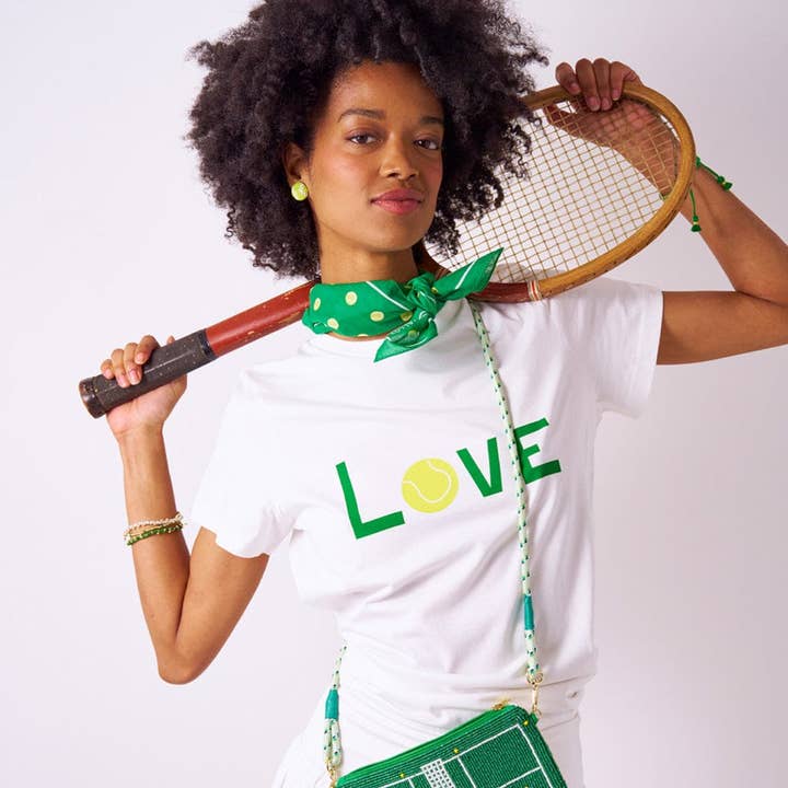 Kiki Tee Amour Tennis Taille Course Vente en Gros pour la vente par INK + ALLOY