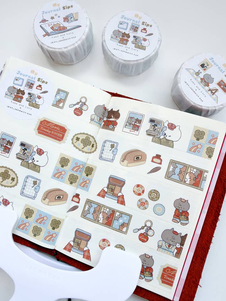 Kuboandlucy x Idiot Sandwich My Journal Sips V.2 (Polaroid) Washi Tape for wholesale by Kuboandlucy Stationery Co