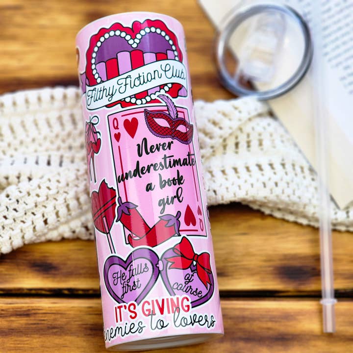 Tumbler - Filthy Book Club 20 Ounce Drinkware for wholesale by Be Kind Booktique