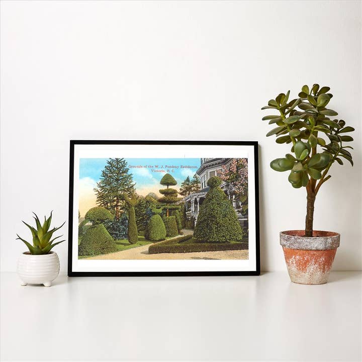 Found Image Press - Wholesale Art print - Art Print CN-119 Topiary, W.J. Pendray Residence, Victoria, 1