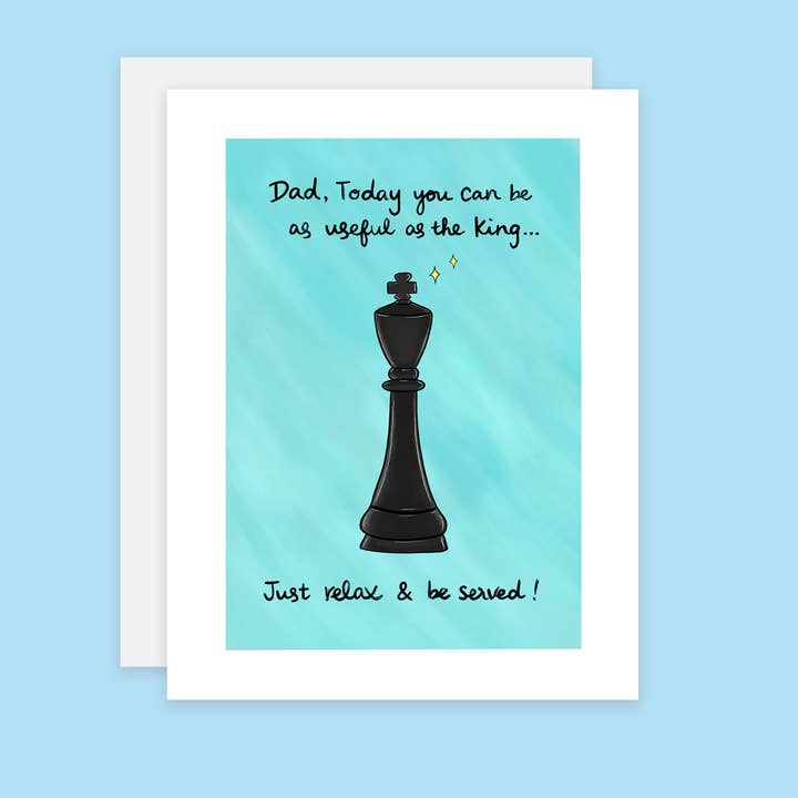 Father's Day Chess Card, Chess King Card, Chess Father's Day for wholesale by Sixtyeightcolors