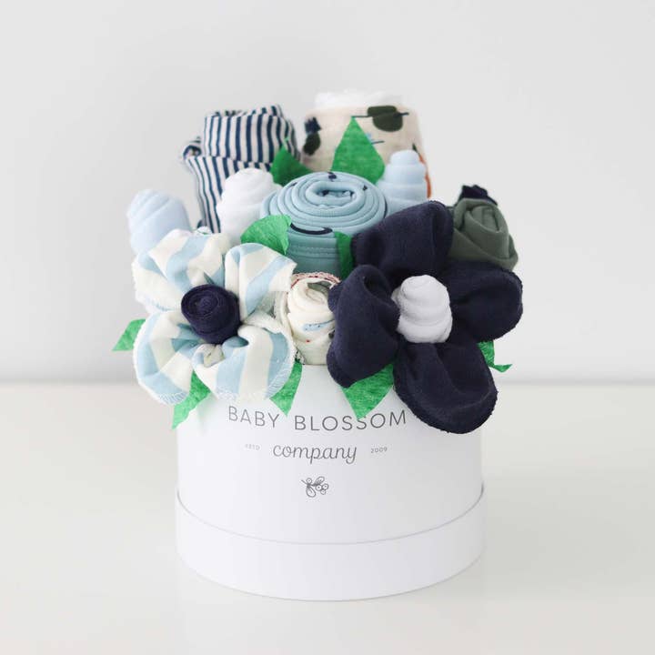 Baby Blossom Company - Wholesale New Mom Gift Box/Set - Baby Boy Gift Box Collection - Fox6