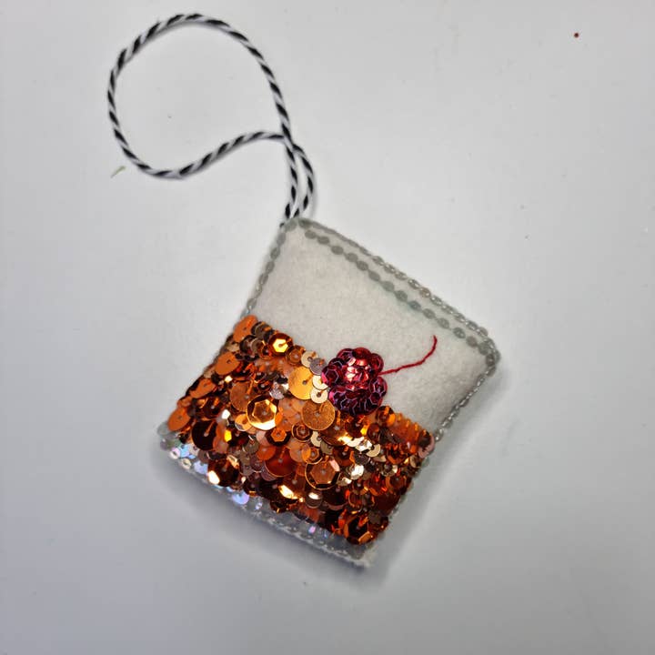 The Old Fashioned Sequin Ornament for wholesale by Kate Gwilliam