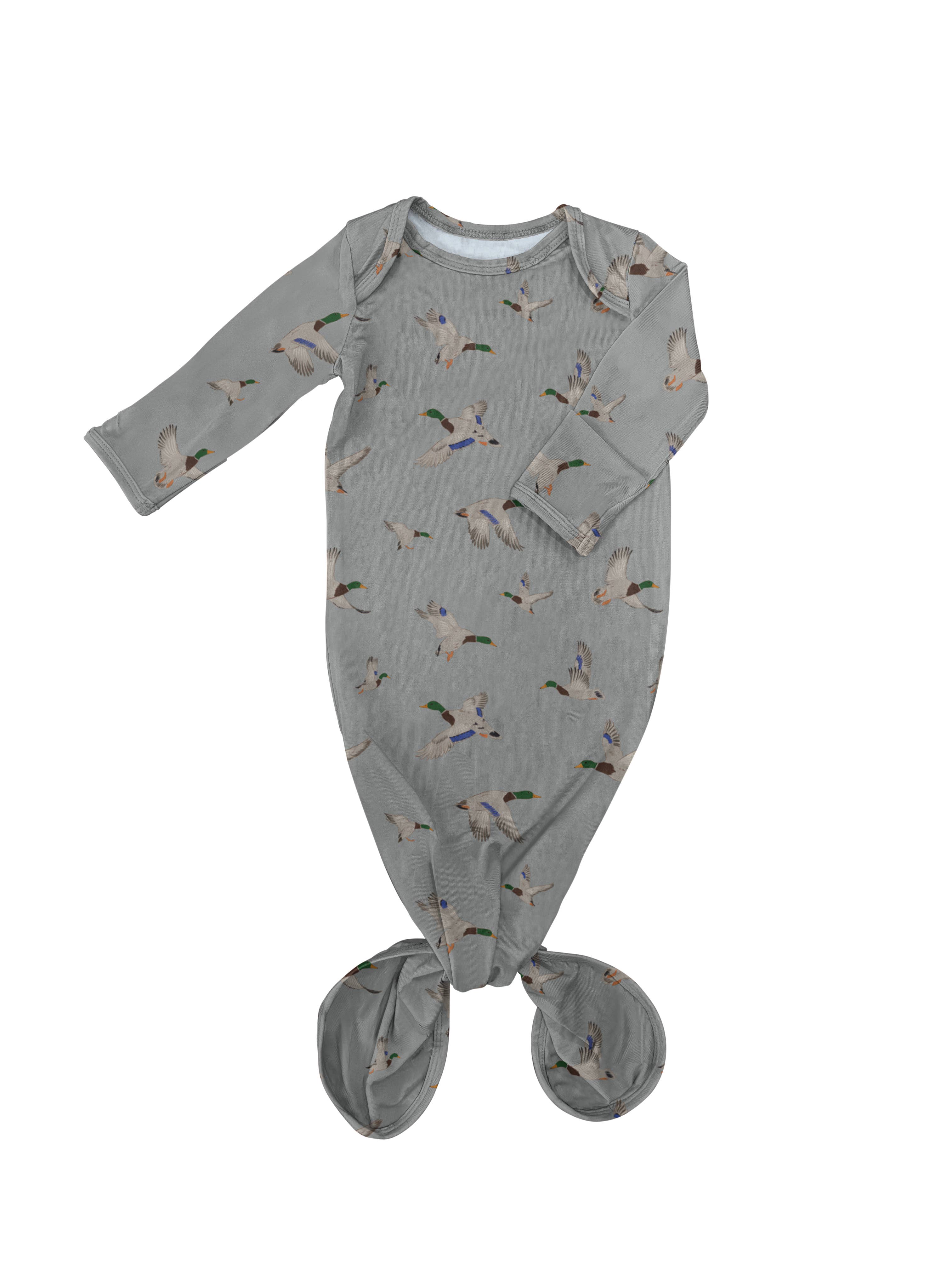 Goosies - Wholesale Babygown - Baby - Mallards / Ducks - Knotted Gown