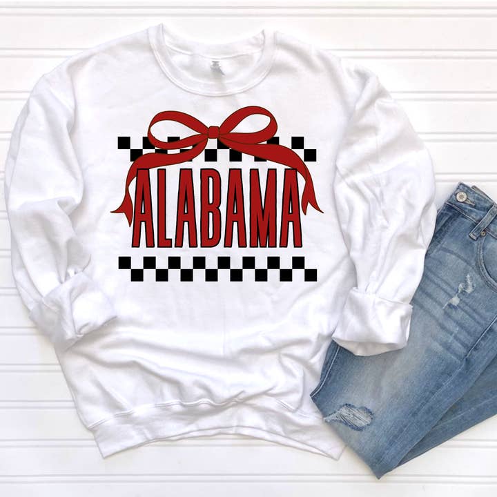 Sudadera o camiseta con cuadros de Alabama para adultos y niños. para venta al por mayor de Cotton Threads