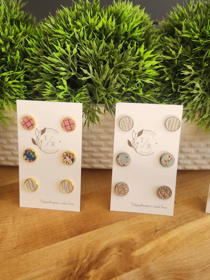 Conjuntos de botões de couro triplo por atacado de Twig & Rue boutique