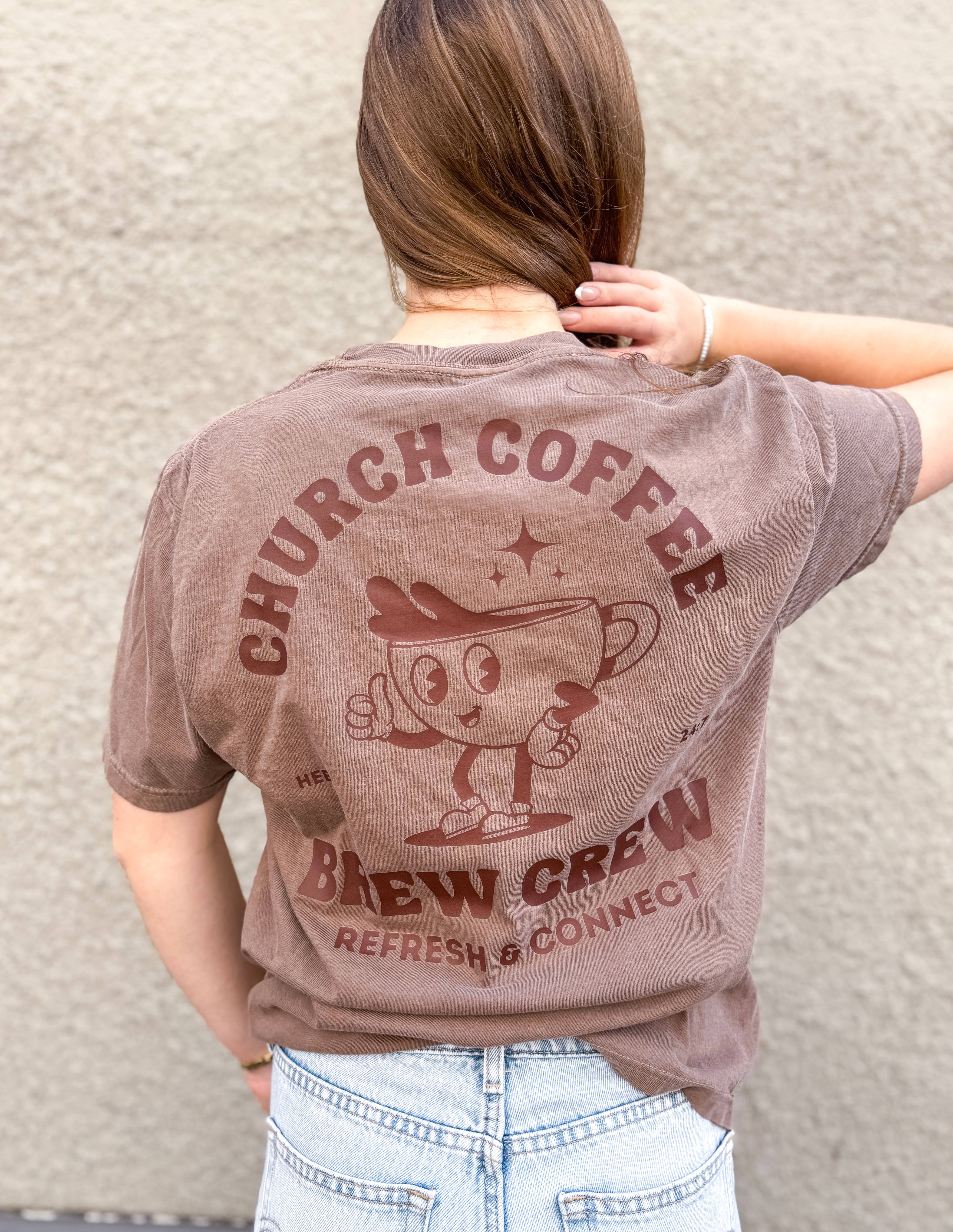 Faith & Life Christian Brands – wholesale Sweatshirt med tryck - Dam – Kristen Grafisk T-shirt Kyrka Kaffe Crew Retro Vibes2