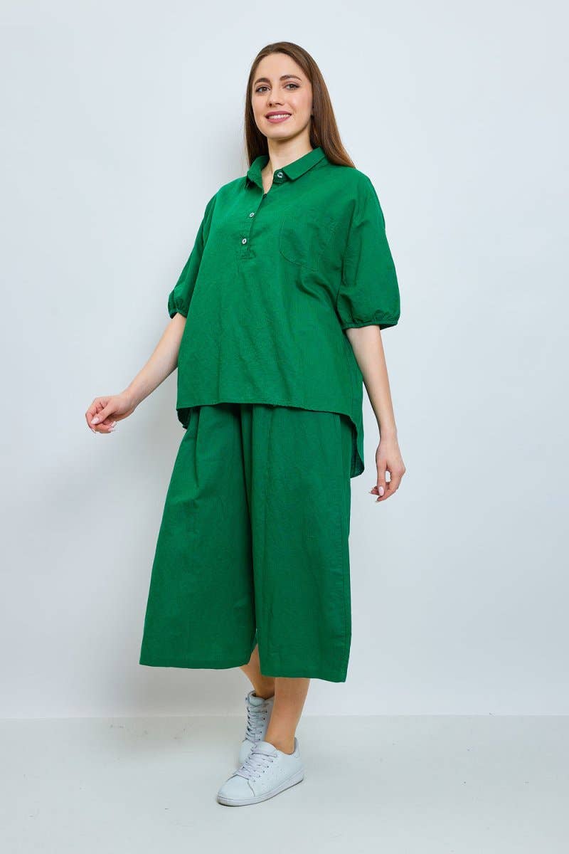 BELLA BLUE - Vente Chemise à col boutonné – femme - Top - D579-H034