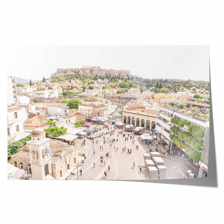 Monastiraki Square Udsigt | Kunstfotografi Print for engroshandel hos Natasha Riha Photography