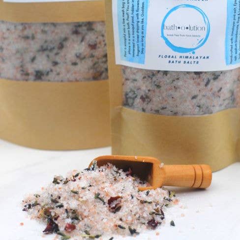 Secret Garden Floral Himalayan Bath Salts for wholesale by Batholution