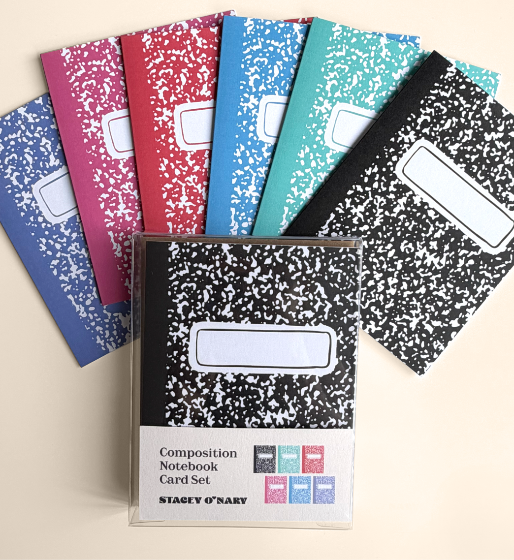 Stacey O'Nary - Wholesale Stationery/Notecard Set - Blank Composition Greeting Card Set1