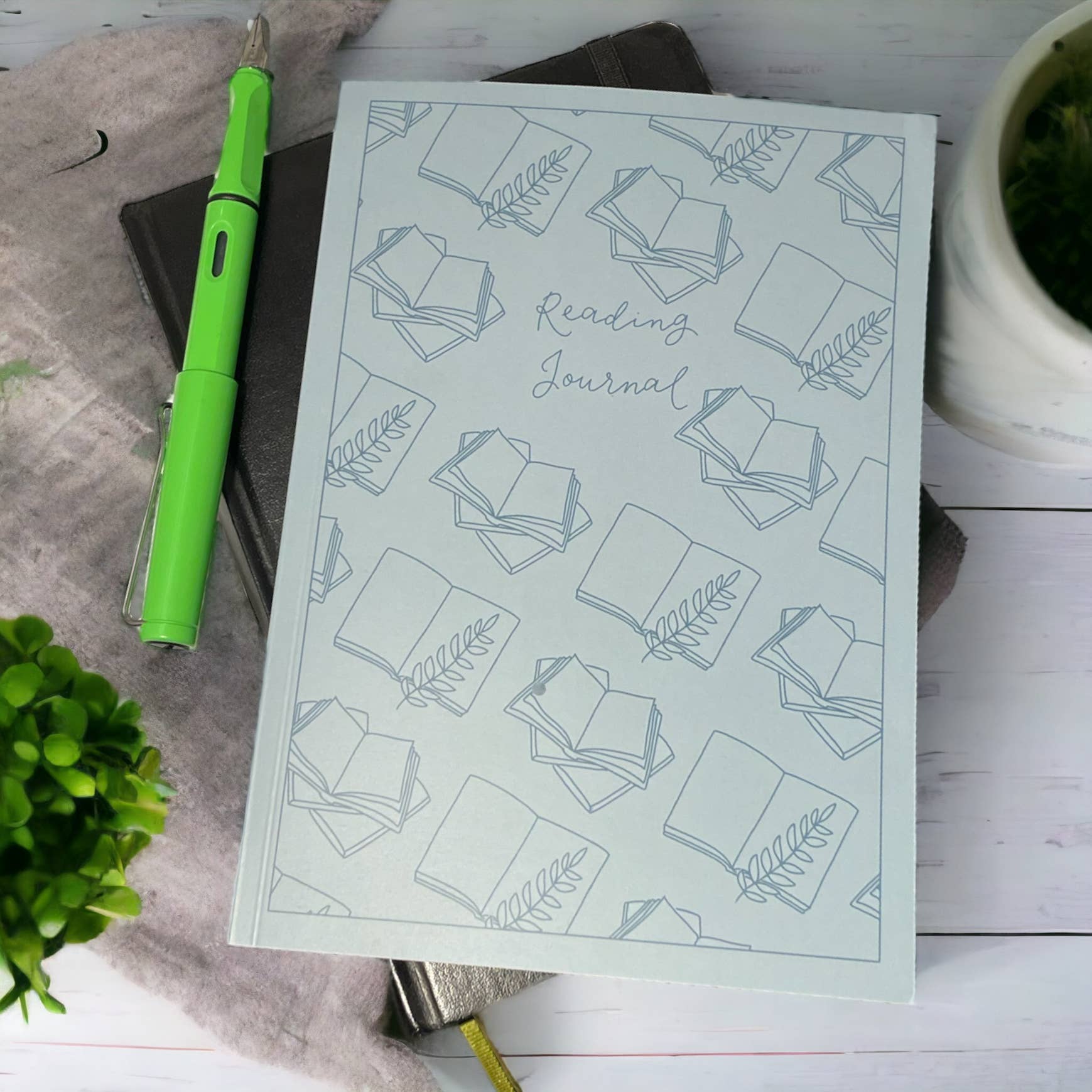 And Hope Designs - Cards, Stickers & Stationery – Diário por atacado – Jornal de leitura com páginas pré-formatadas para bullet journal2