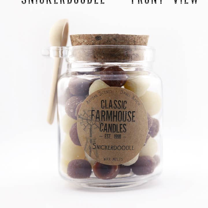 Classic Farmhouse Candles - Wholesale Wax Melt - NEW! Classic Wax Melt Jar - Snickerdoodle0