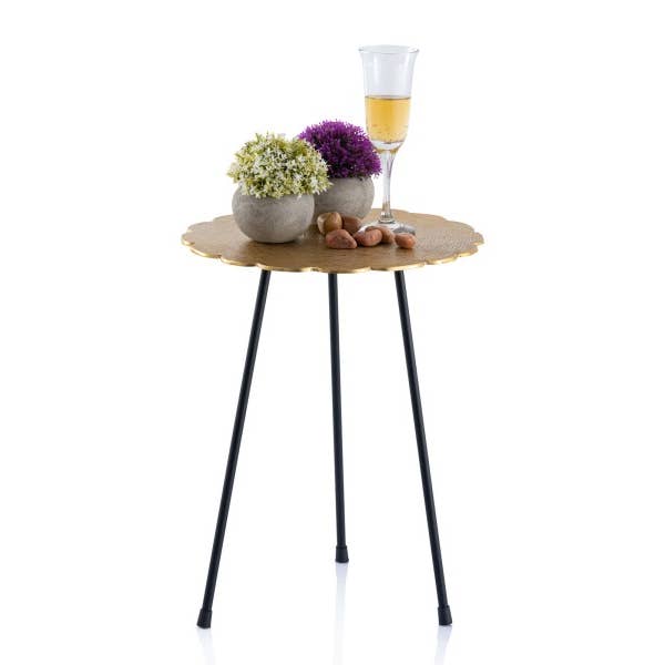 Voglrieder - Wholesale Side Table - Side table metal decorative table Hilton ø 35 x H 46 cm round A24
