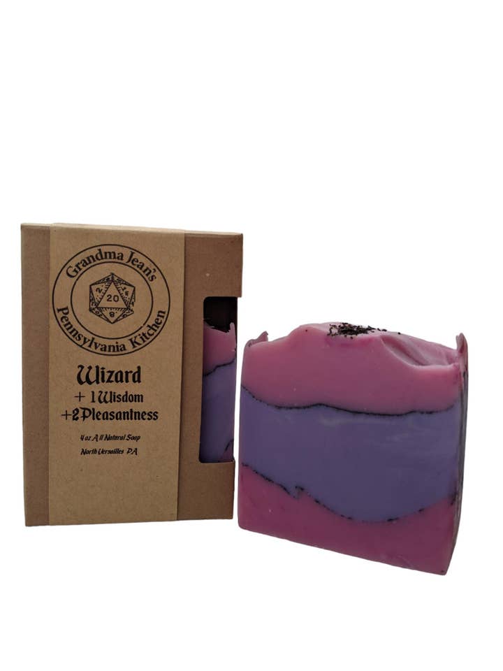Wizard Gaming Themed Natural Handmade Soap for wholesale by Grandma Jean's Pennsylvania Kitchen