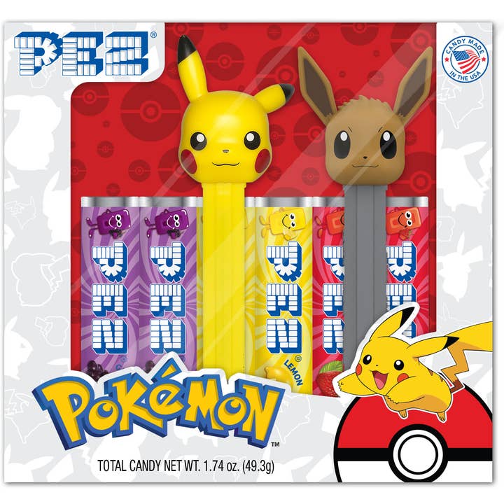 Pez Box Twin Set, Pokemon,12ct for wholesale by Grandpa Joe's Candy Shop