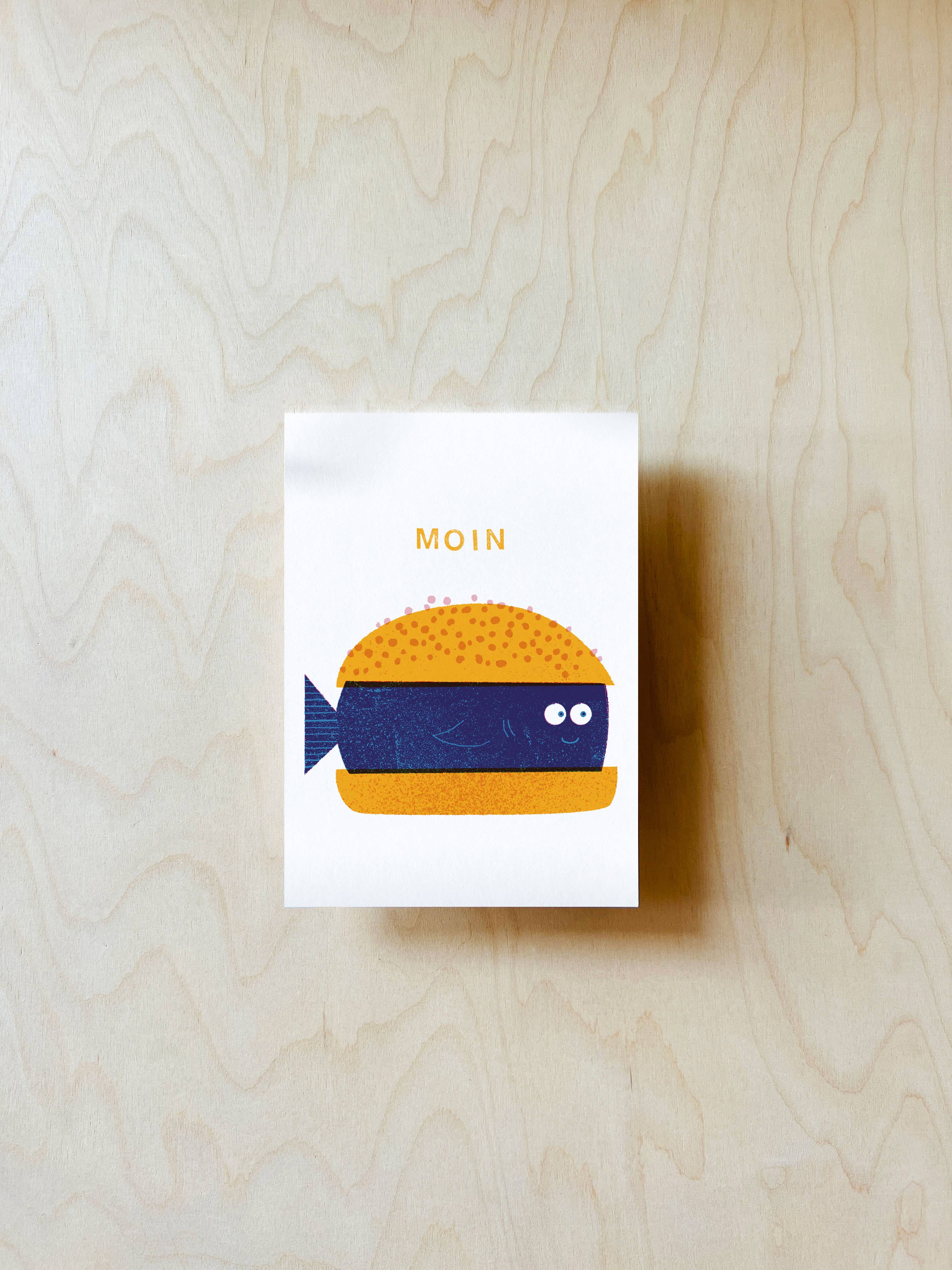 jungwiealt - Wholesale Postcard - Fischbrötchen Postcard DIN A62